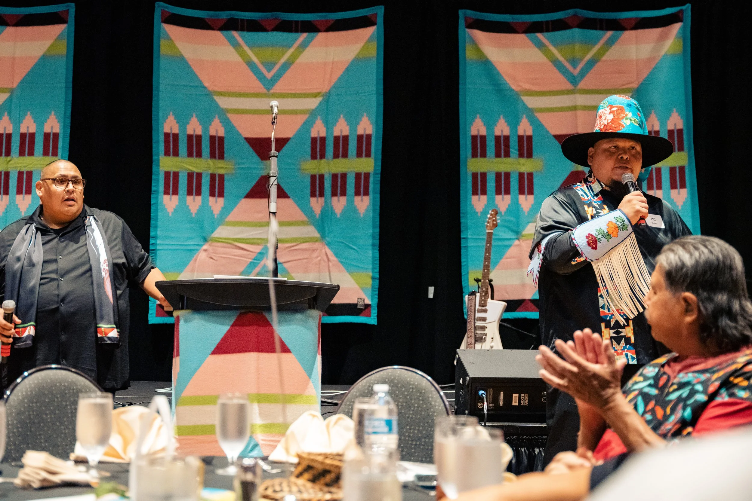 (Image: MCs at Potlatch Fund Gala 2024)