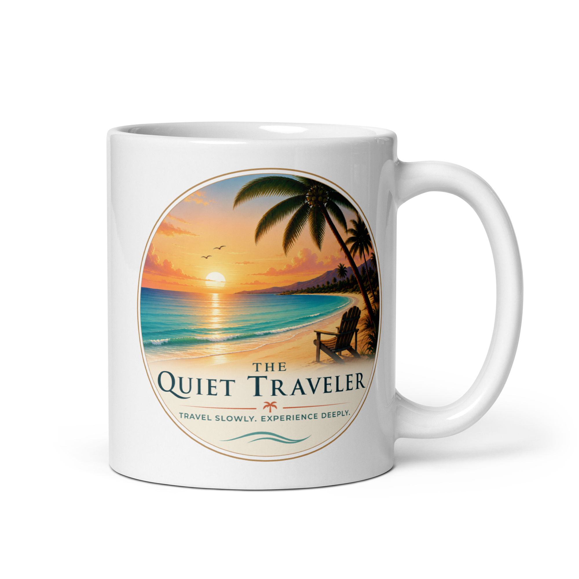 Quiet Traveler Coffee Mug - White