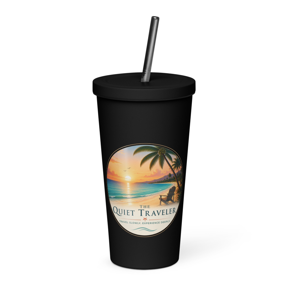 Quiet Traveler Insulated Tumbler with Straw