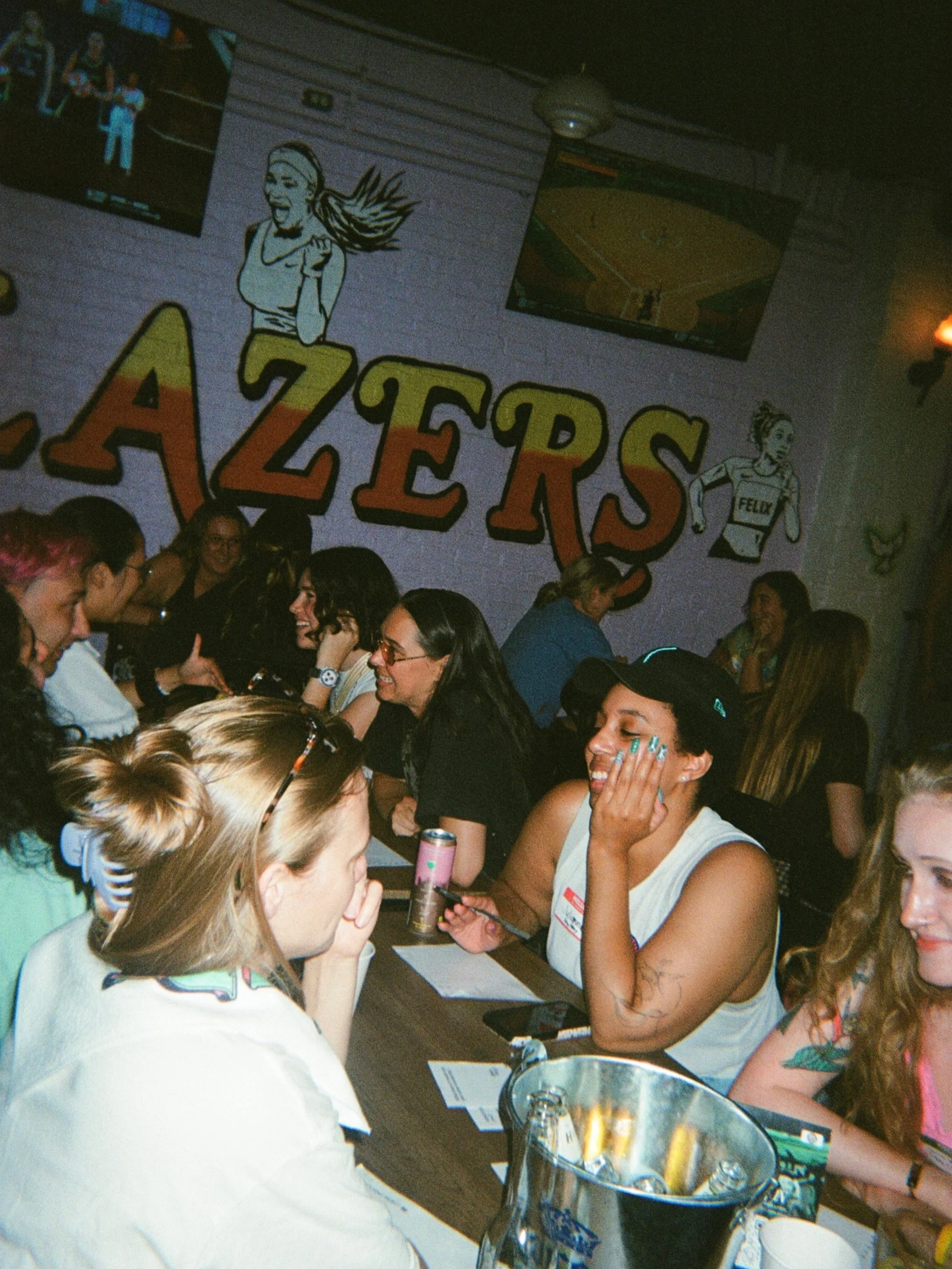 ✨Coming Up @ Blazers👀✨

-(today) Saturday, Sept. 5: Pitch Your Friend happening from 7pm to 10pm❤️&zwj;🔥👀 come by and see hardworking friends work to pitch their cute single friends!

-Sunday, Sept. 8: Gotham at 2pm⚽️🗽and FIBA action with USA pla