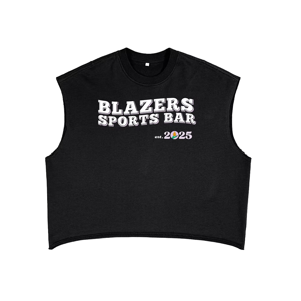 Unisex Black Muscle Tank