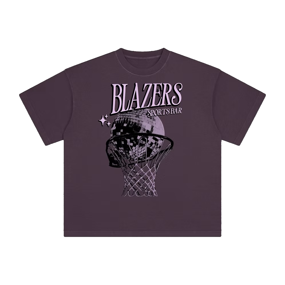 Maroon Disco Hoop T-Shirt