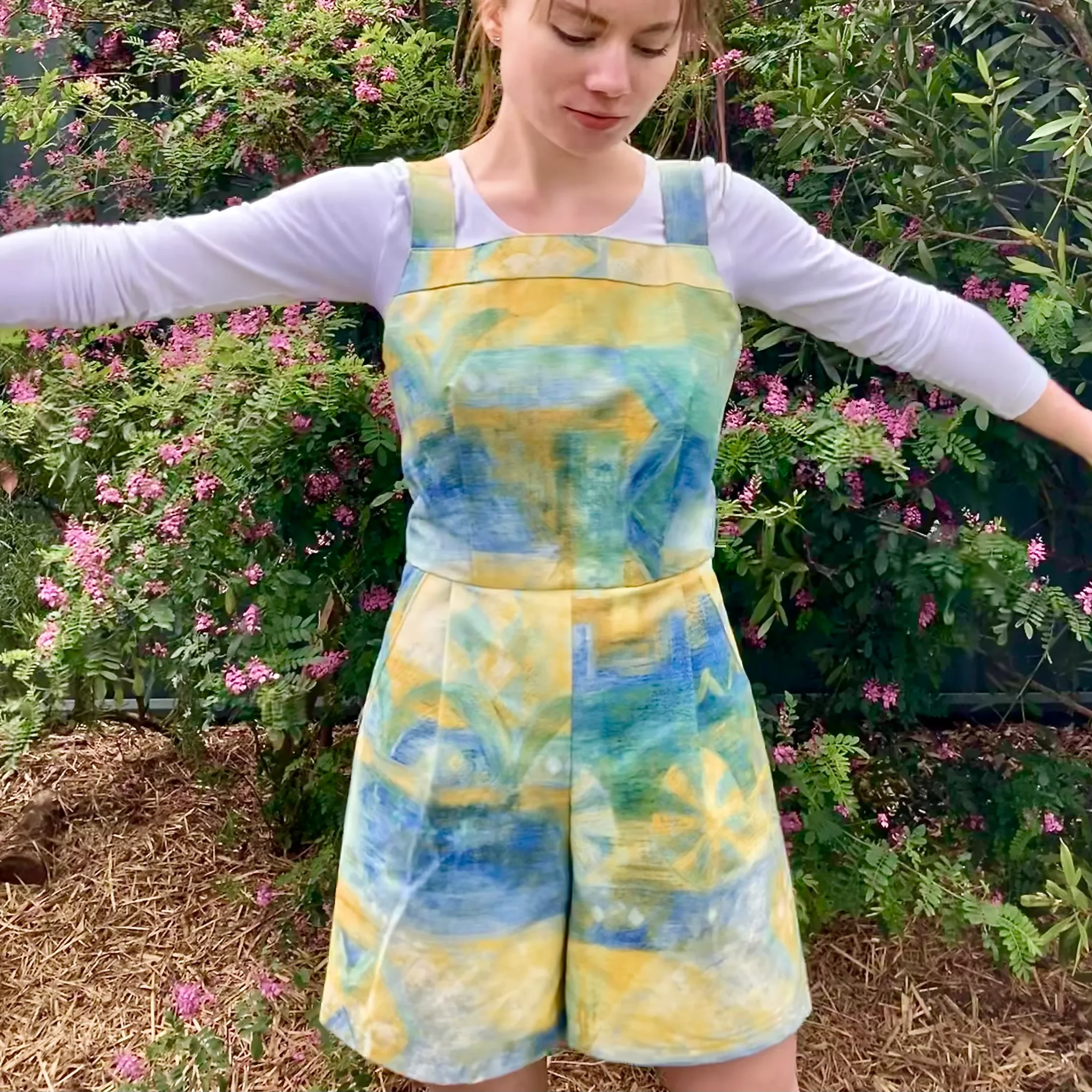 van gogh at the beach playsuit