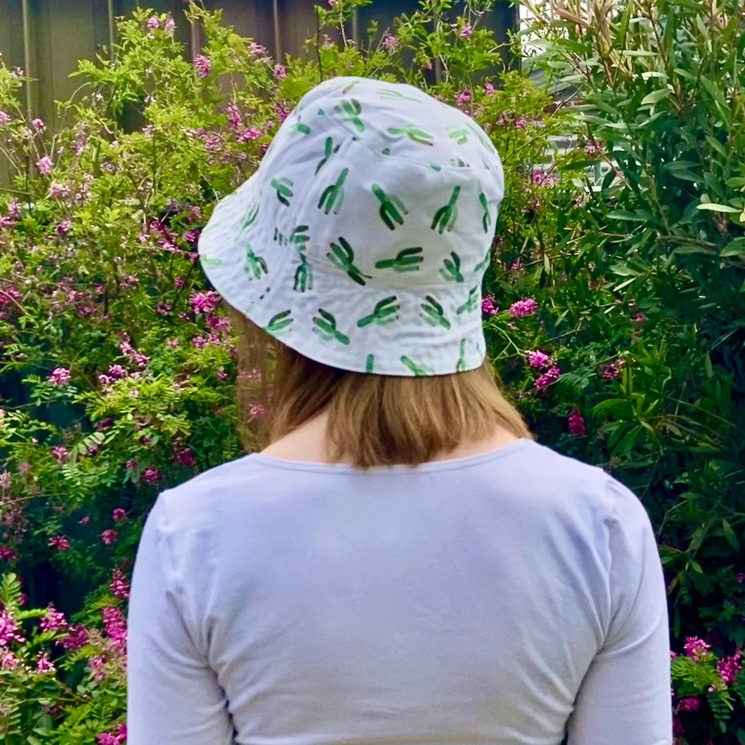 cactus print bucket hat