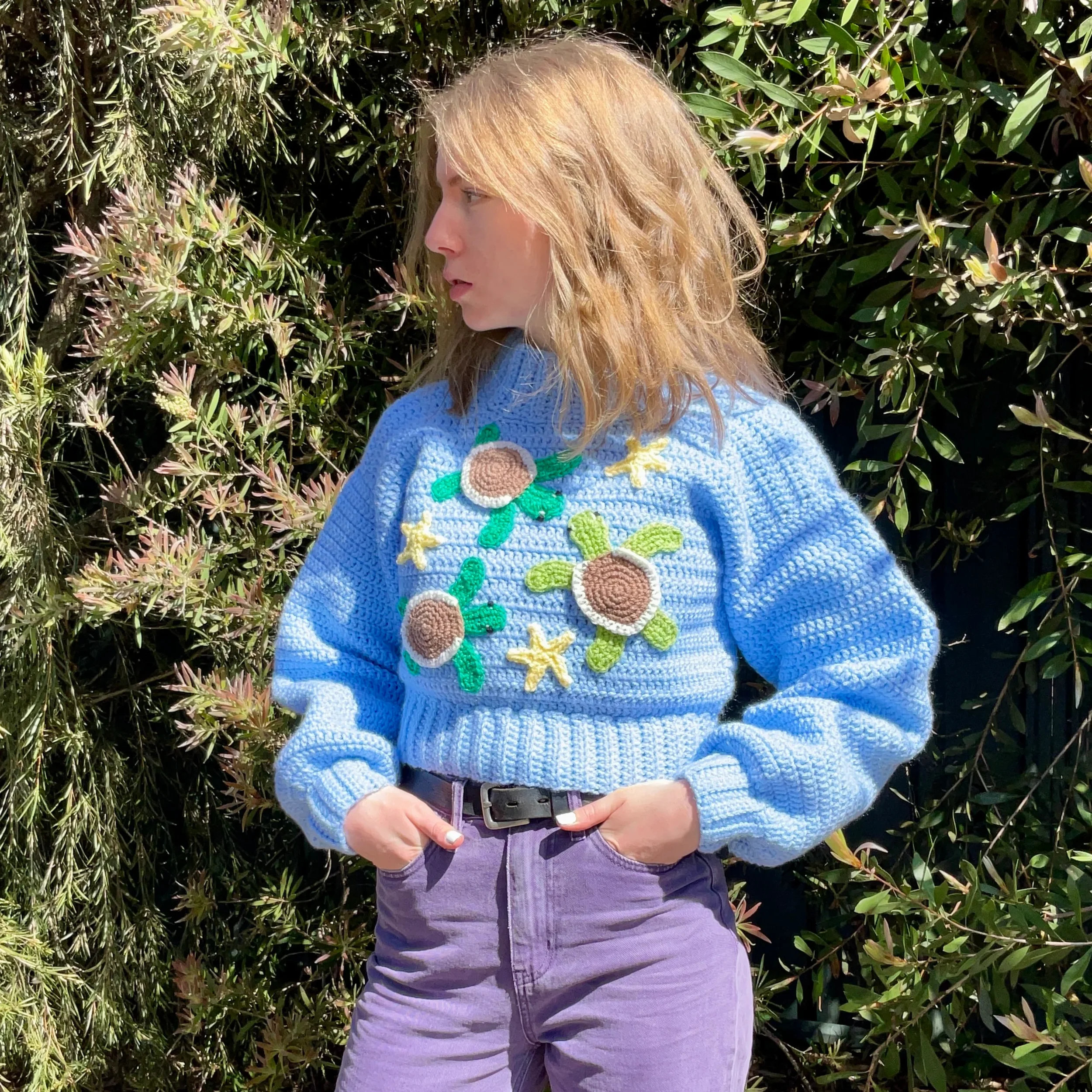 save the turtles sweater