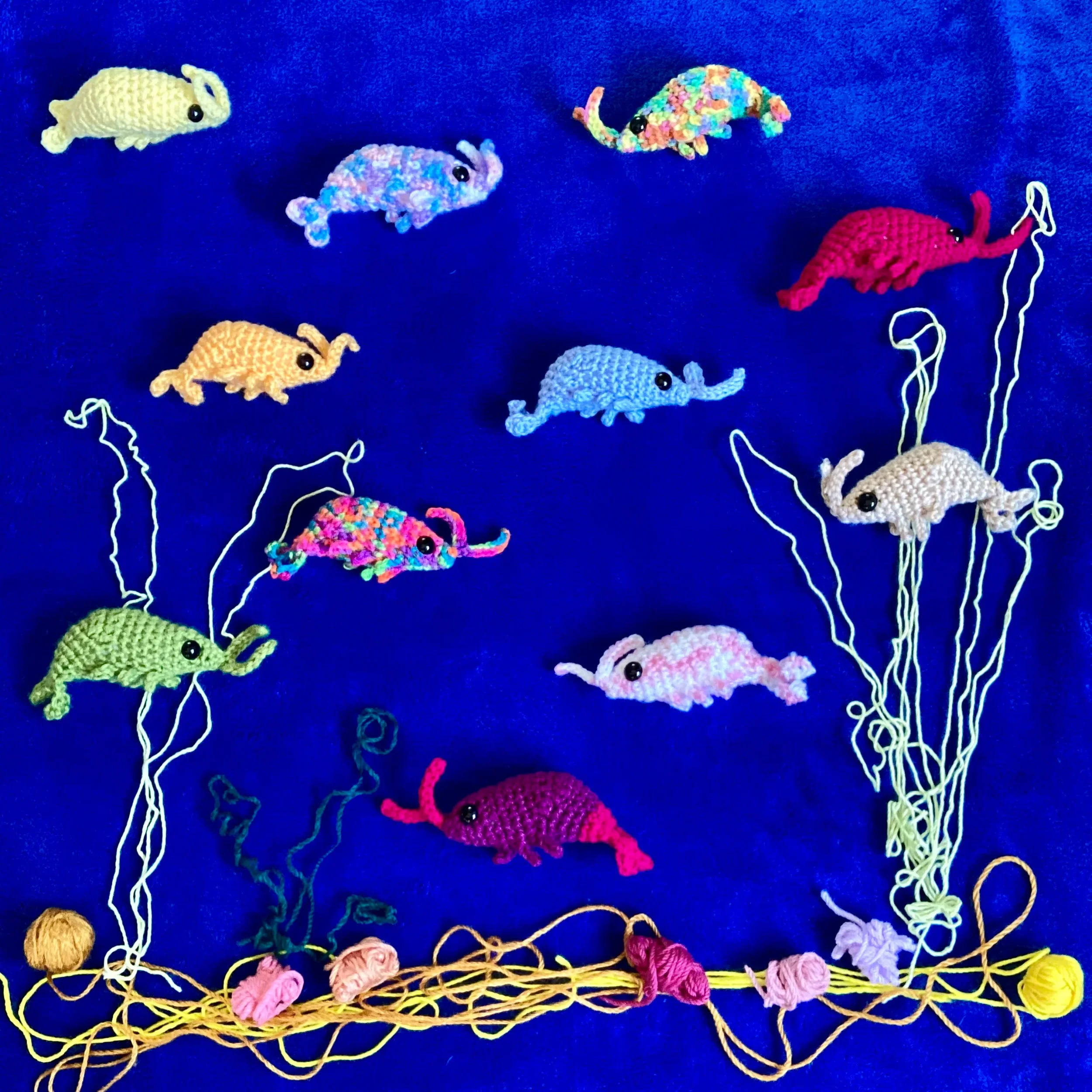 crochet shrimp