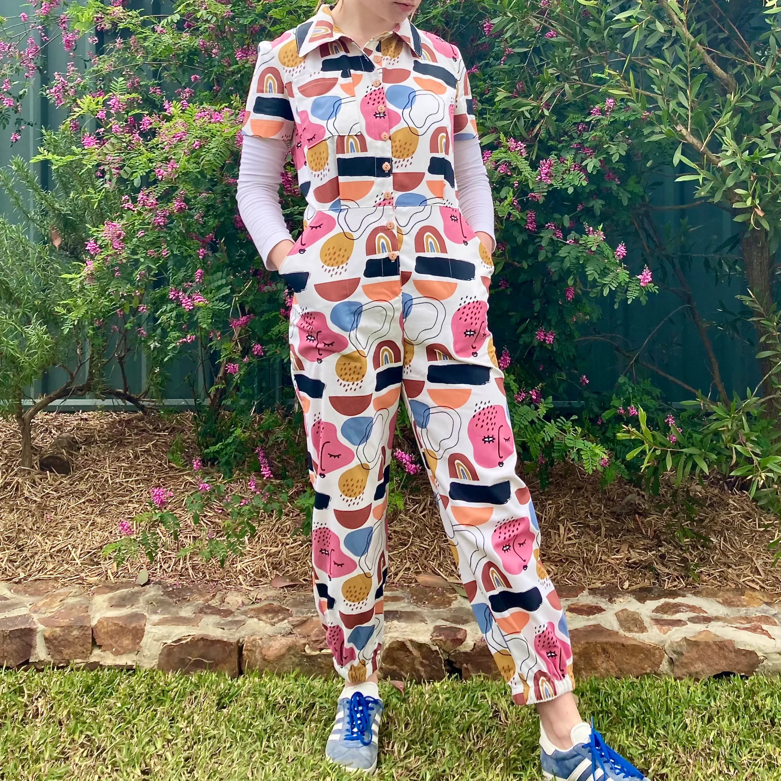 funky face jumpsuit
