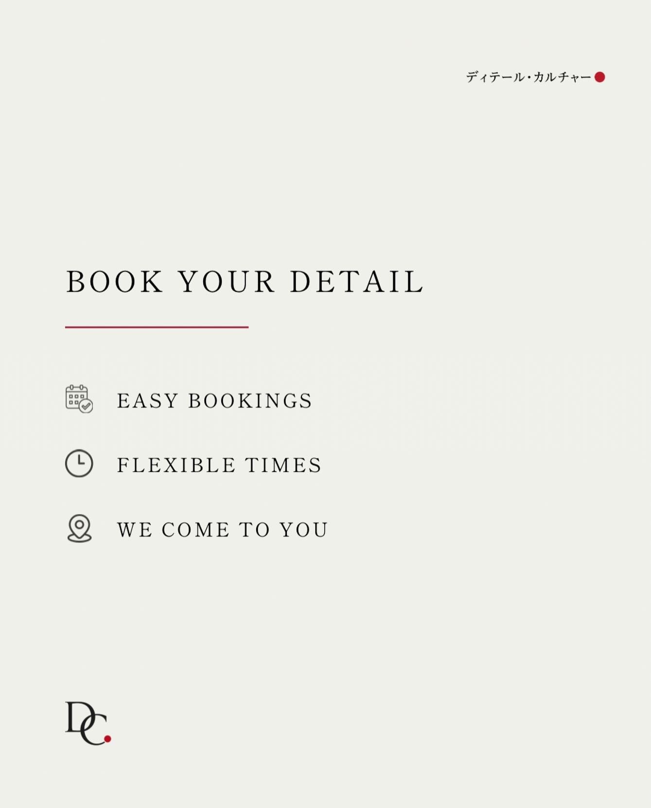 Booking your detail should feel easy.

Whether your vehicle needs a sharper exterior finish, a fresh interior and exterior clean, or a deeper reset before ongoing maintenance, we&rsquo;ll guide you to the right service and keep the process clear from