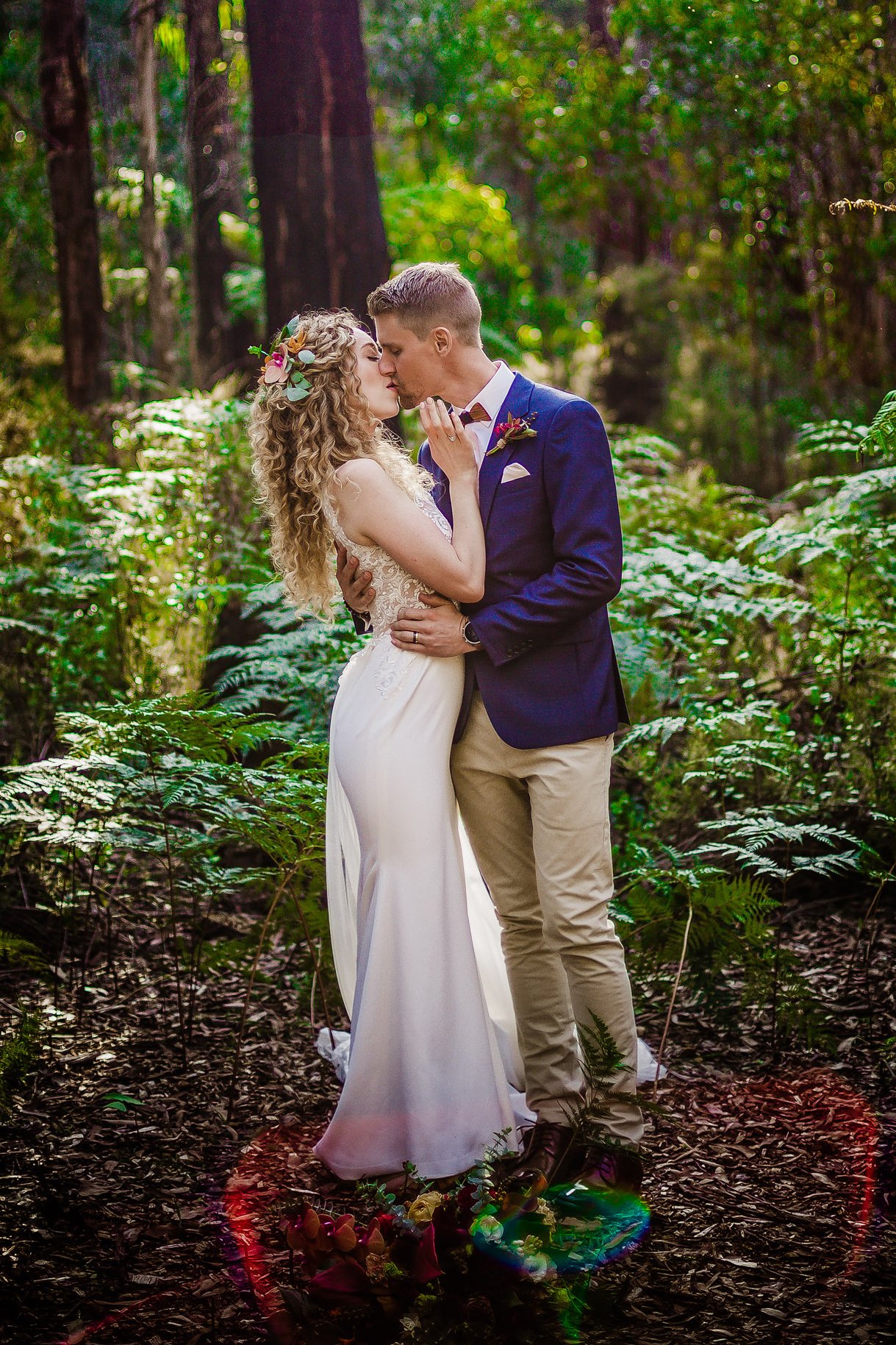 Christchurch Wedding Photographer | Forest Wedding Portrait