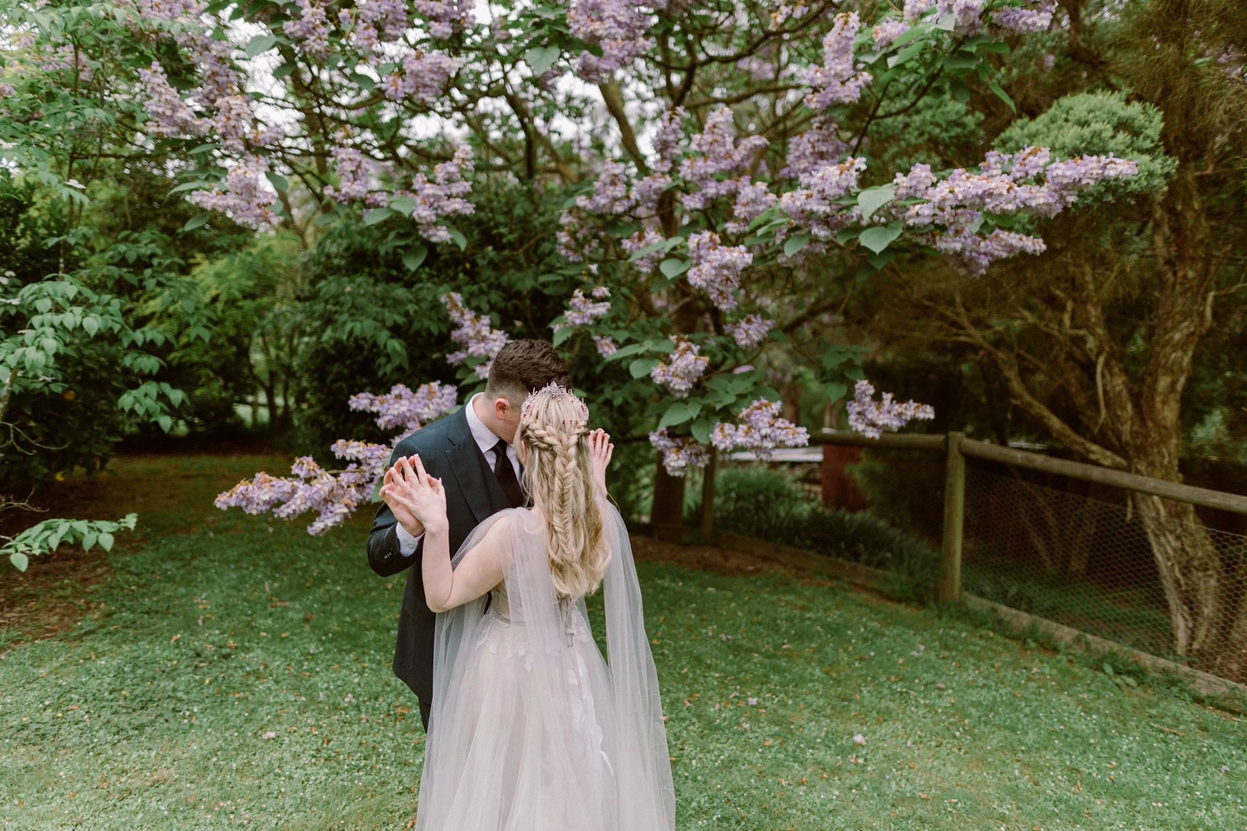 Wedding photography package featuring romantic forest wedding portraits by One Velvet Morning Photography.
