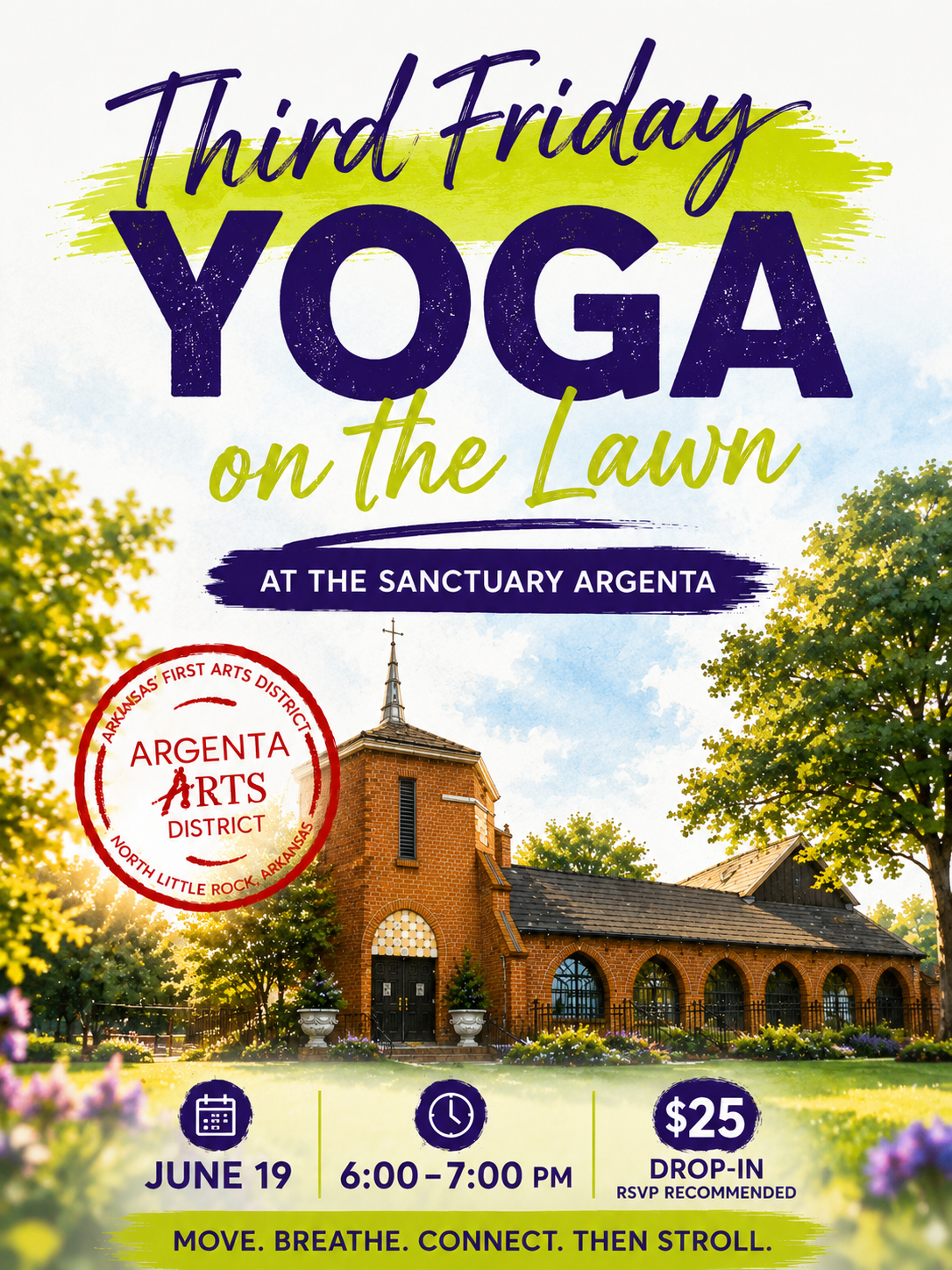 Third Friday Yoga on the Lawn Experience