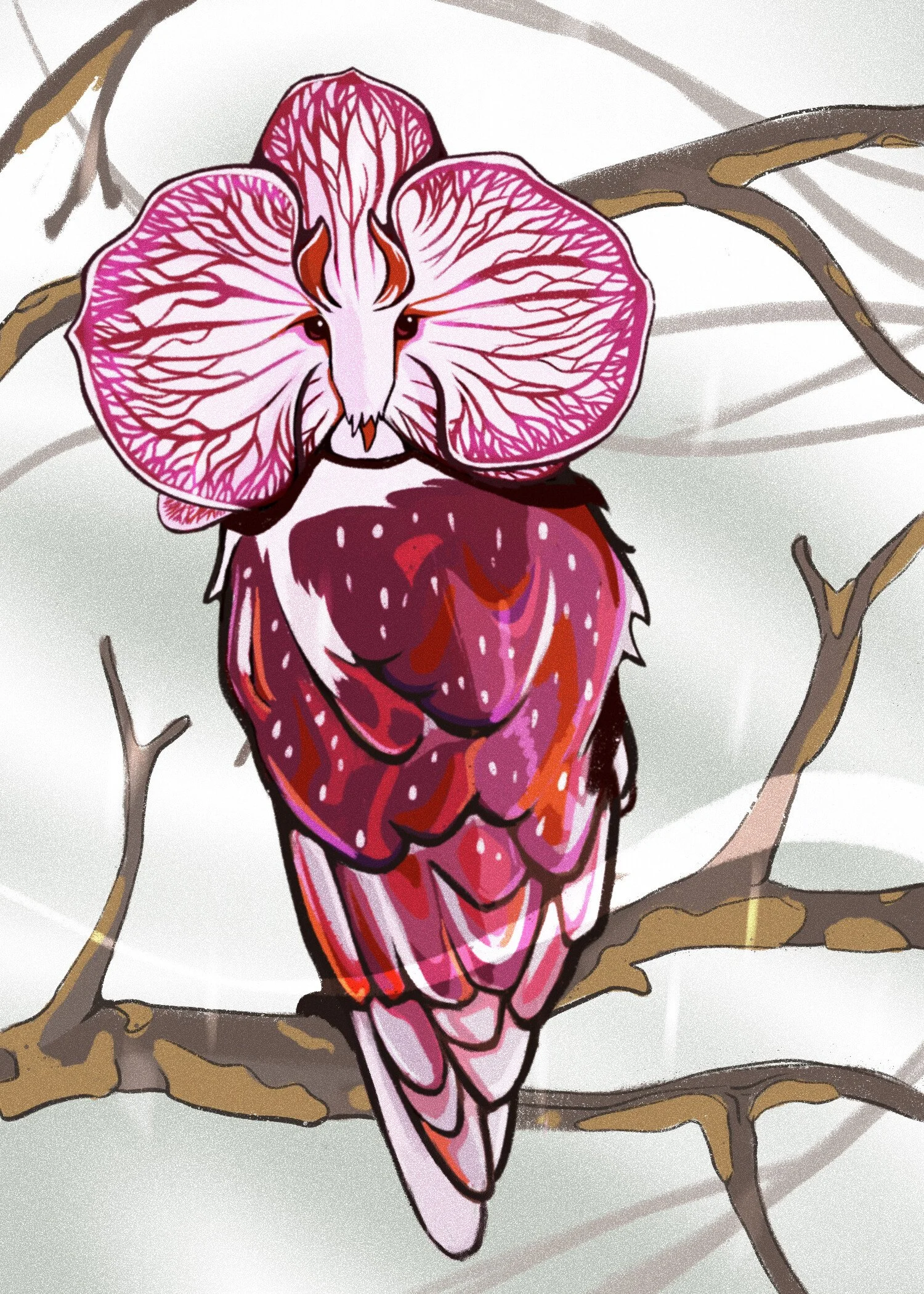 Orchid Owl 5x7