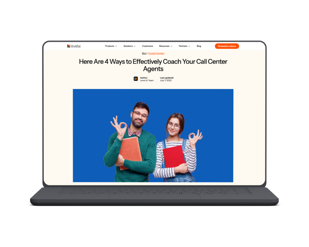 Laptop mockup of SEO-optimized blog