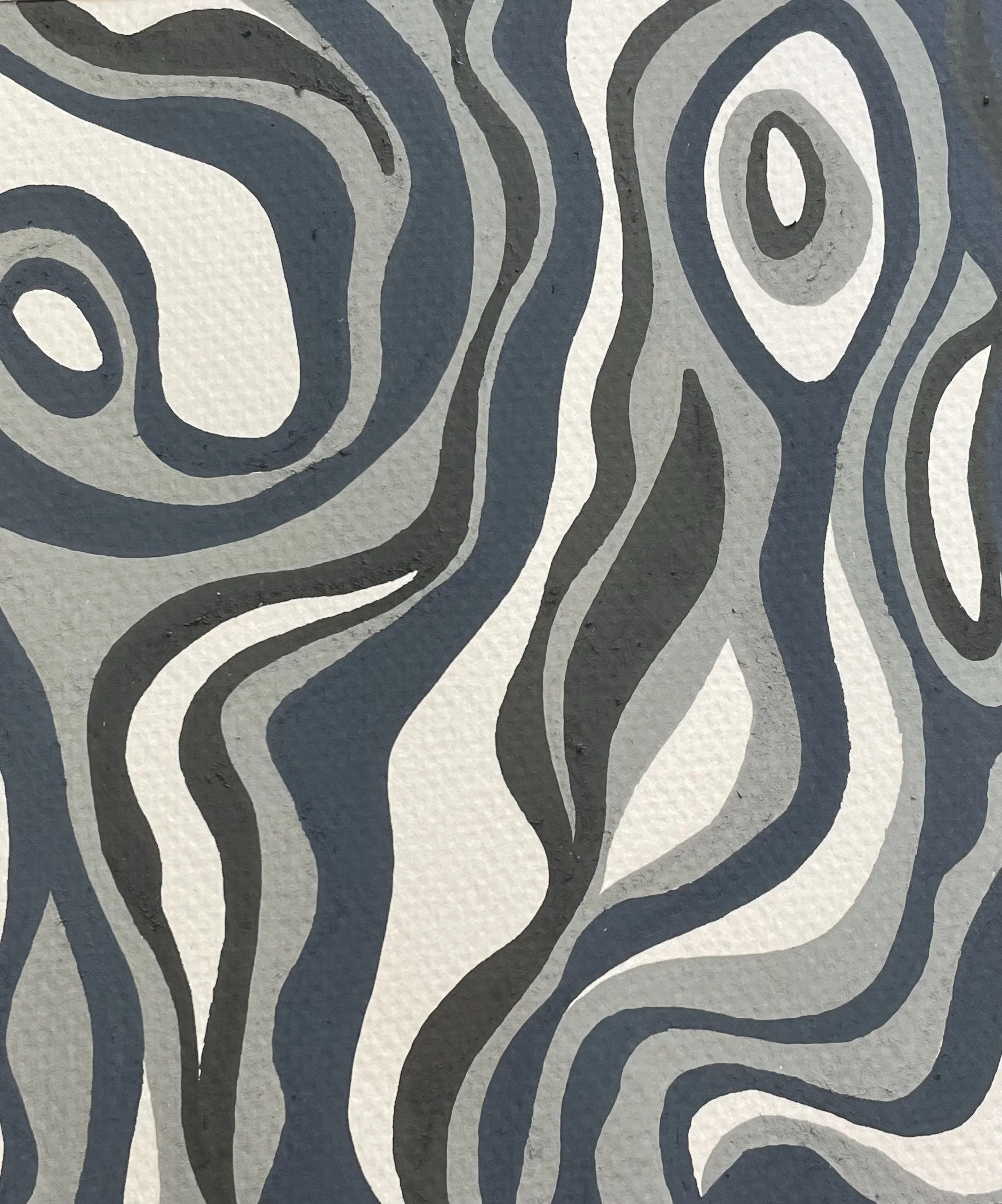 Gray abstract painting.