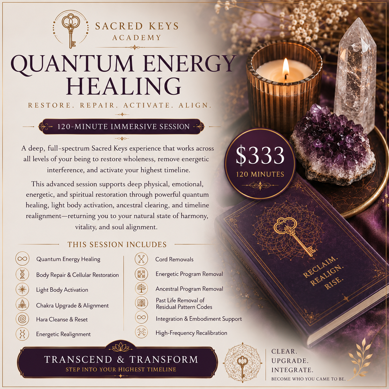 Quantum Energy Healing 120-Minute Immersive Session