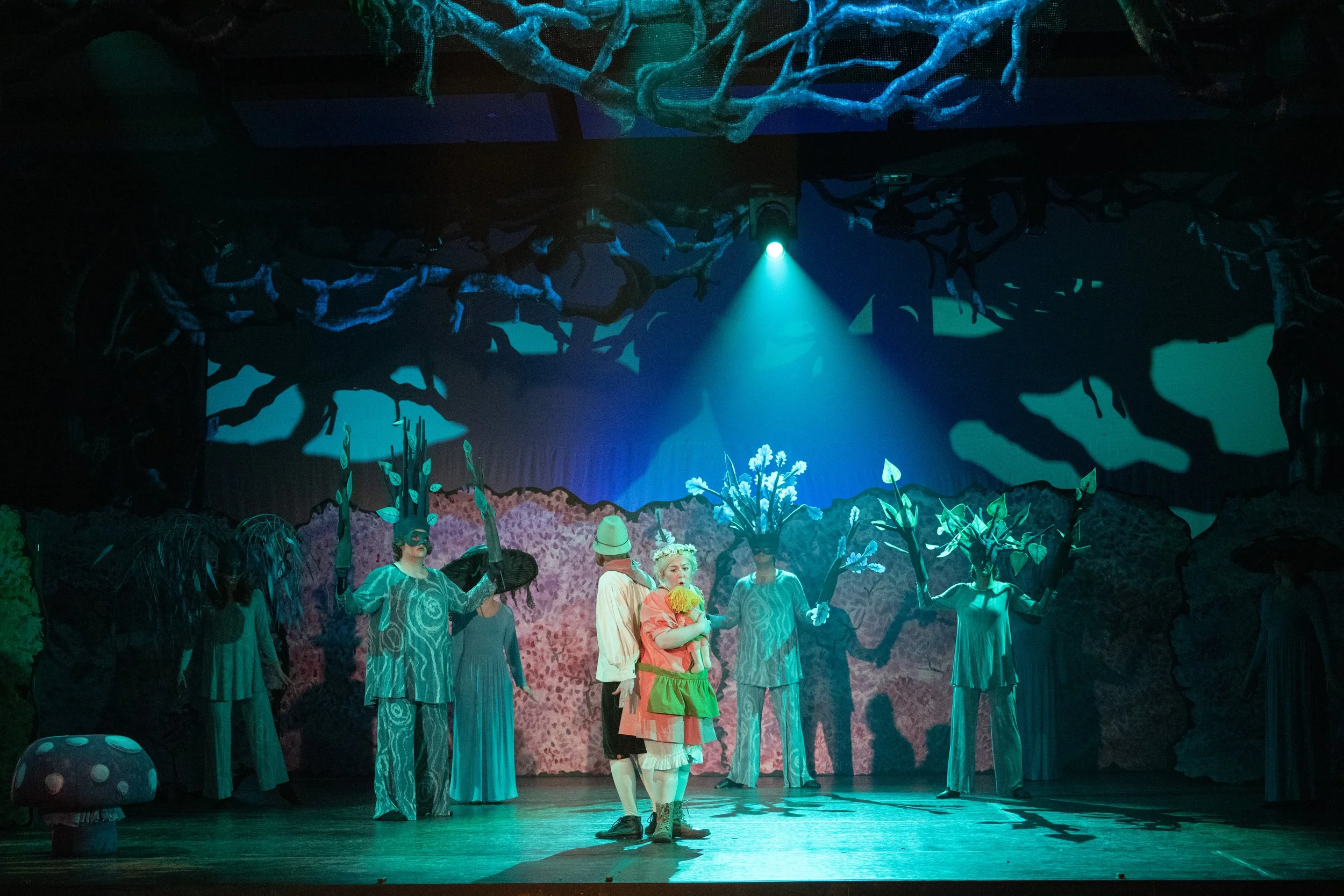Hansel and Gretel spin feeling lost in the forest