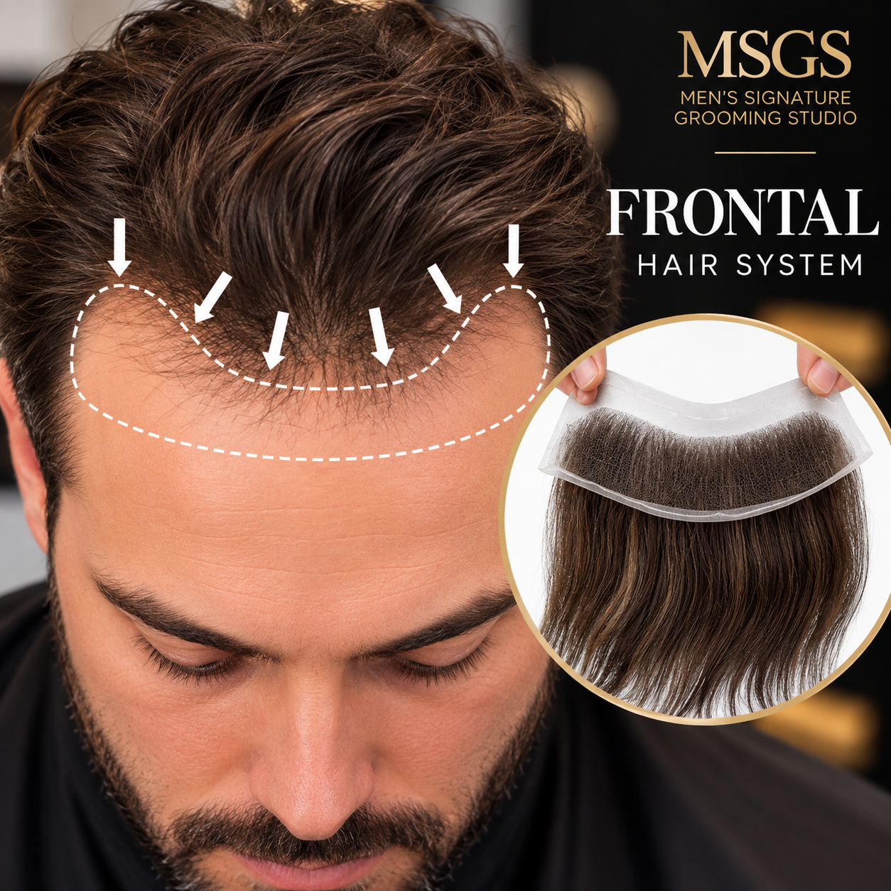 MSGS Frontal Hair System — Hair Prosthesis + Installation