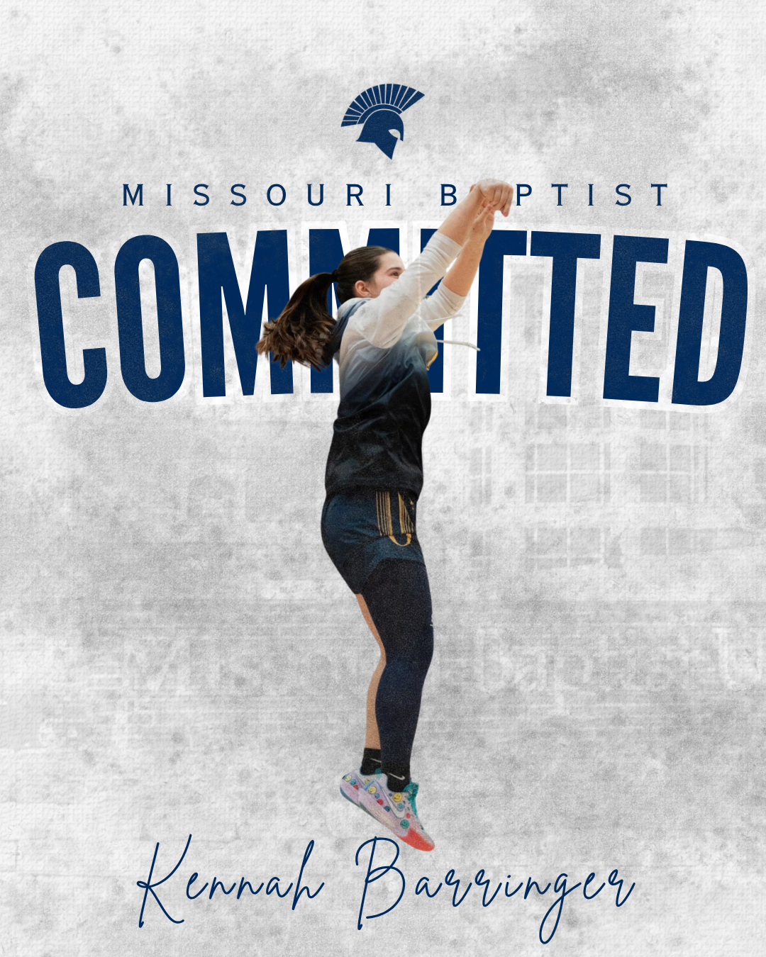 Missouri Baptist College Basketball Commitment Graphic