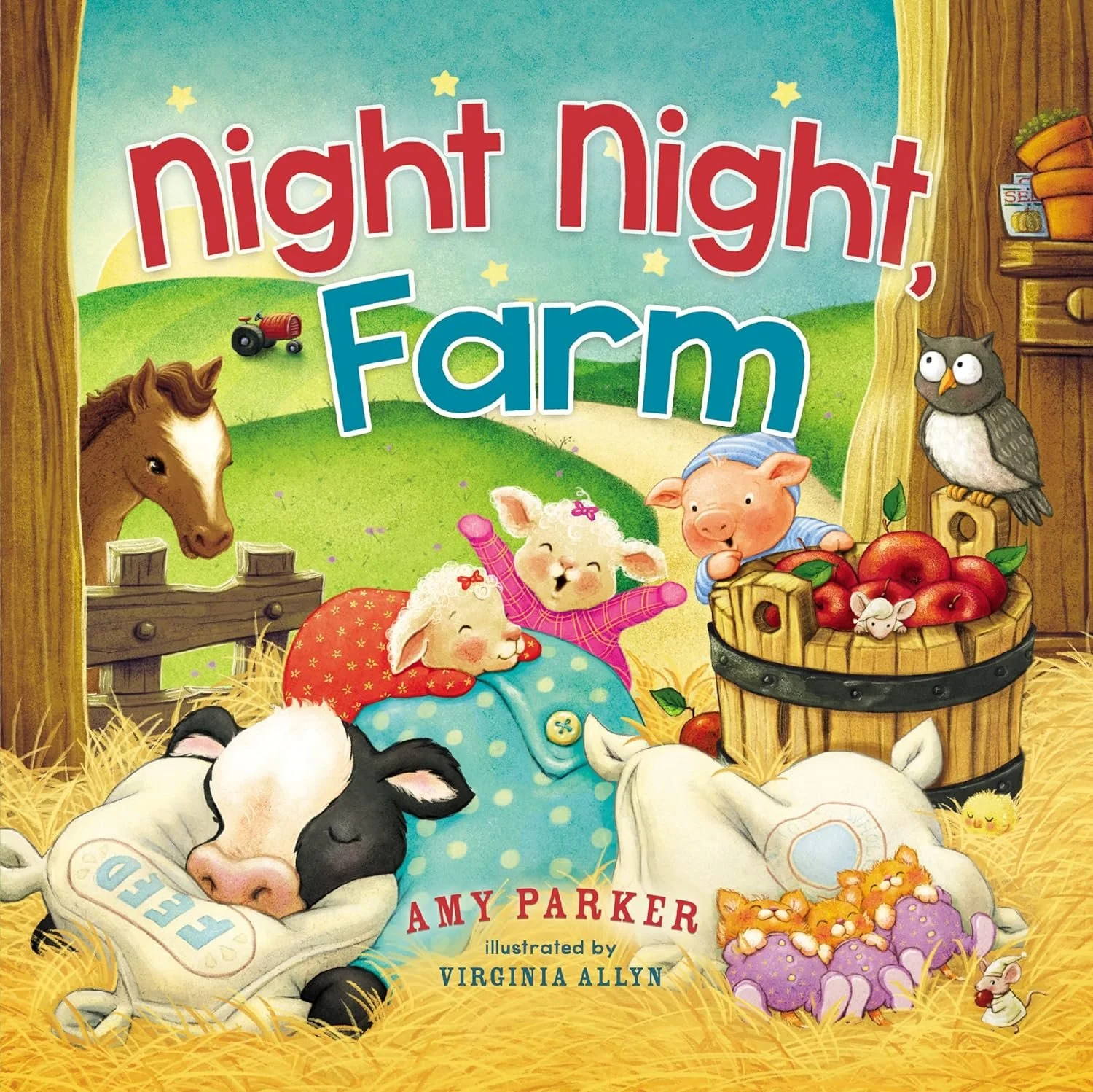 Night Night, Farm Coloring Sheet