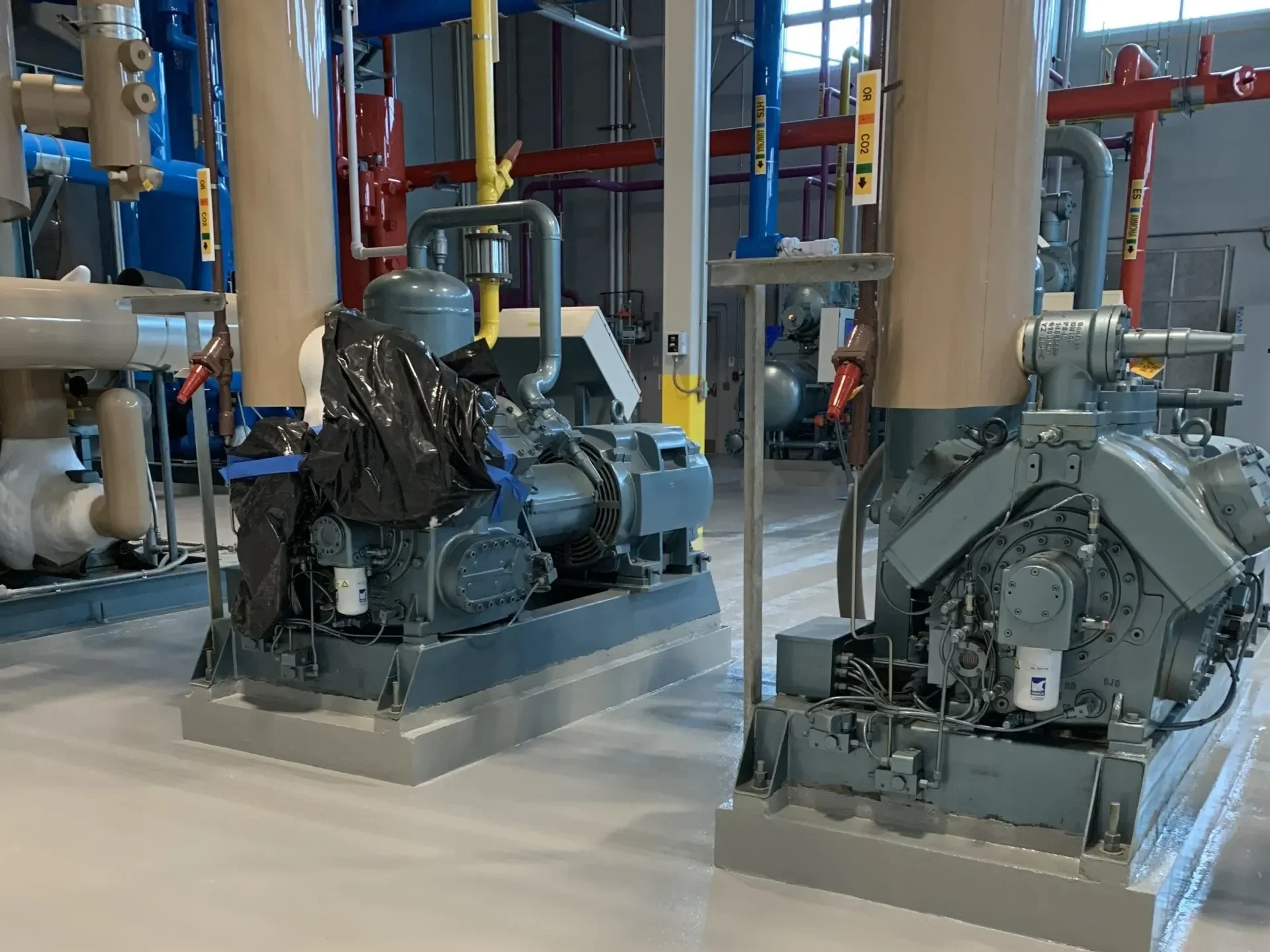 Photo of industrial floor coating equipment