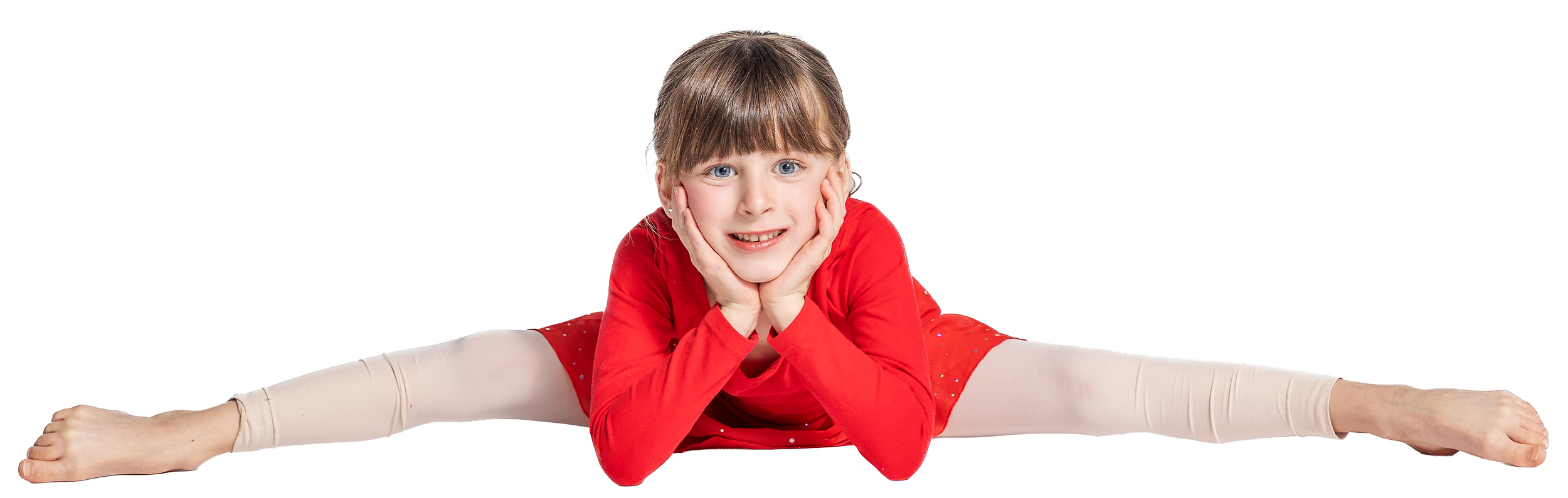 Youth dancer performing contemporary routine