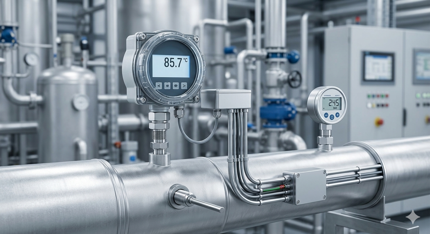 Instruments Process Control Piping Sensors