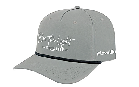 Be the Light Equine Grey Cap