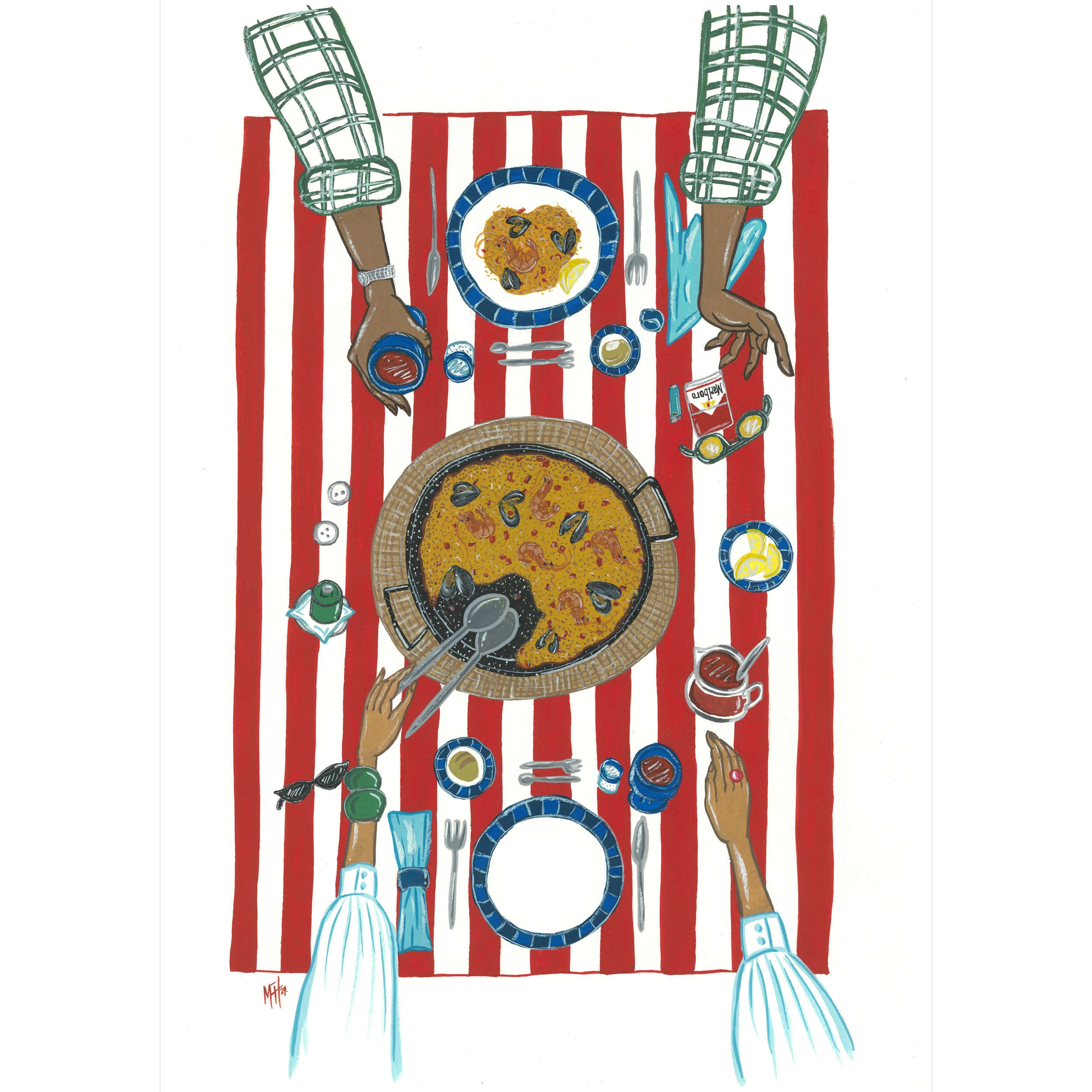 Paellita Limited Edition Print A3