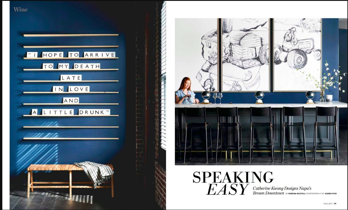 California Homes Magazine | Wine | Catherine Kwong Design | Departments