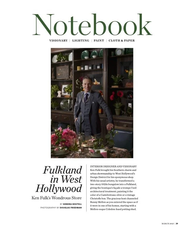 California Homes Magazine | Notebook | Visionary | Ken Fulk | Departments