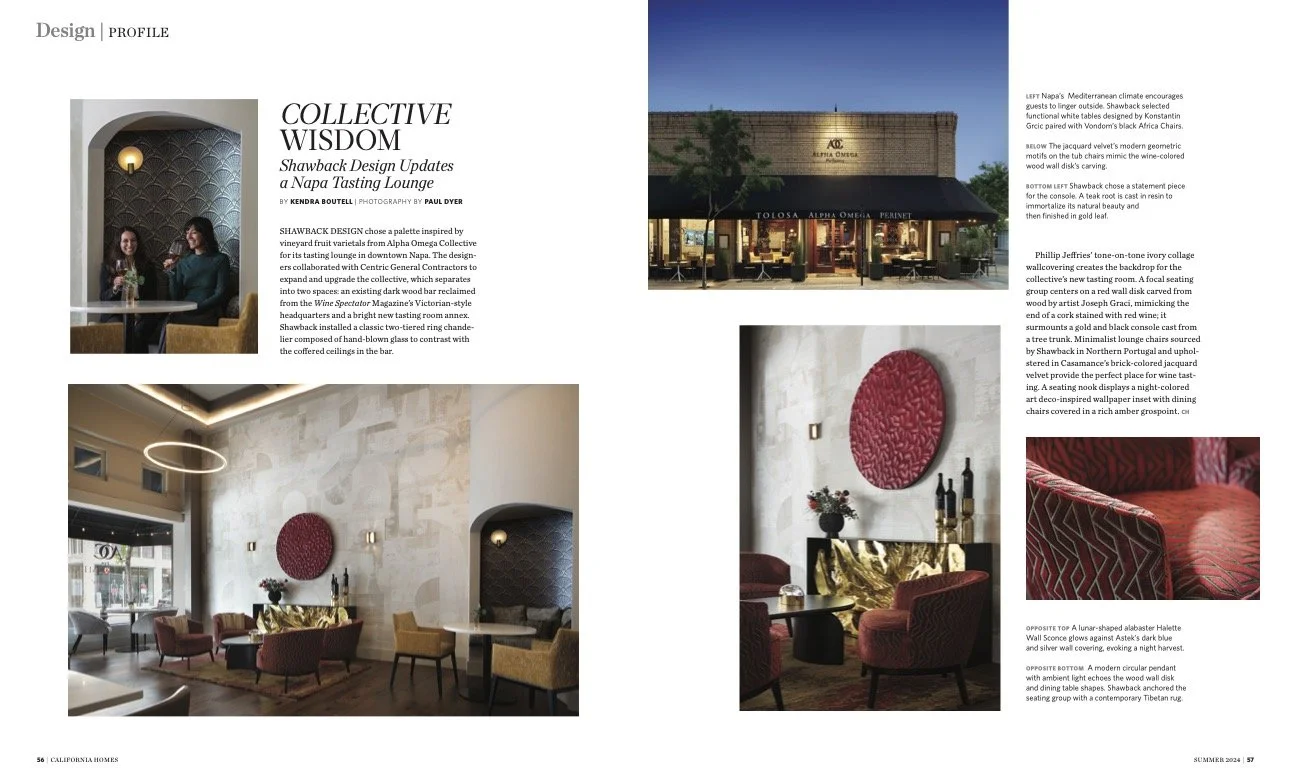 California Homes Magazine | Design Profile | Shawback Design | Departments