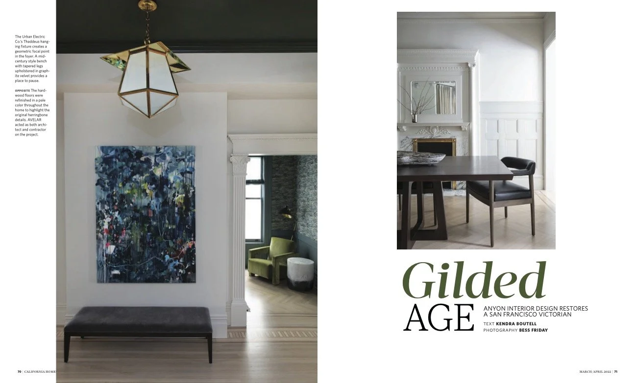 California Homes Magazine | Anyon Interior Design | AVELAR Architects Engineers Consultants | Bess Friday Photography | Kendra Boutell Writer