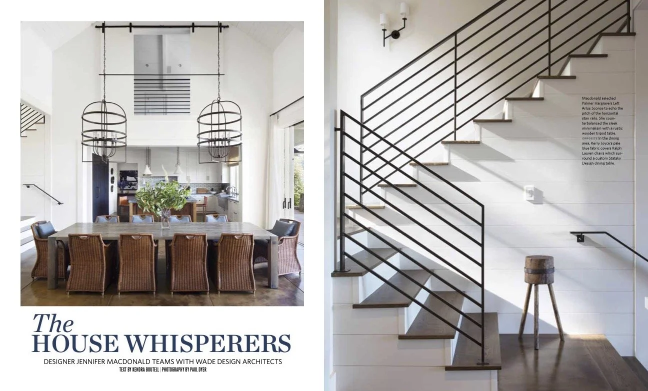 California Homes Magazine | Jennifer Robin Interiors | Wade Design Architects | Paul Dyer Photography | Kendra Boutell Writer