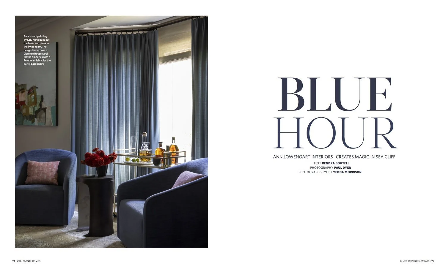 California Homes Magazine | Ann Lowengart Interiors | Sutro Architects | Forde Mazzola Associates |  Paul Dyer Photography | Yedda Morrison Stylist  | Kendra Boutell Writer