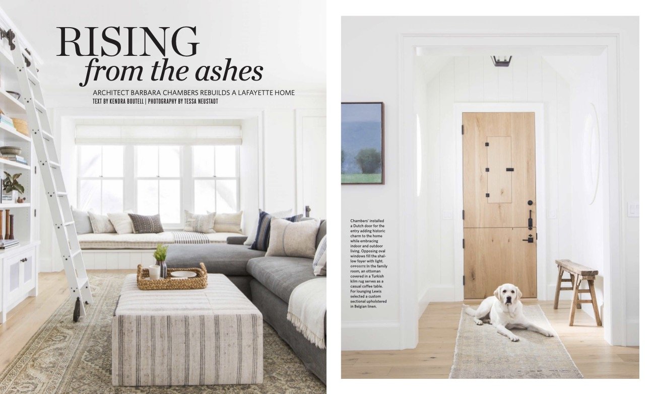 California Homes Magazine | Chambers & Chambers Architects |  Amber Interiors |
Jetton Construction | Tessa Neustadt Photographer | Kendra Boutell Writer