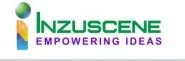 Inzuscene logo with tagline 'Empowering Ideas'.