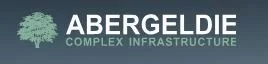 Logo for Abergeldie Complex Infrastructure with a green tree icon