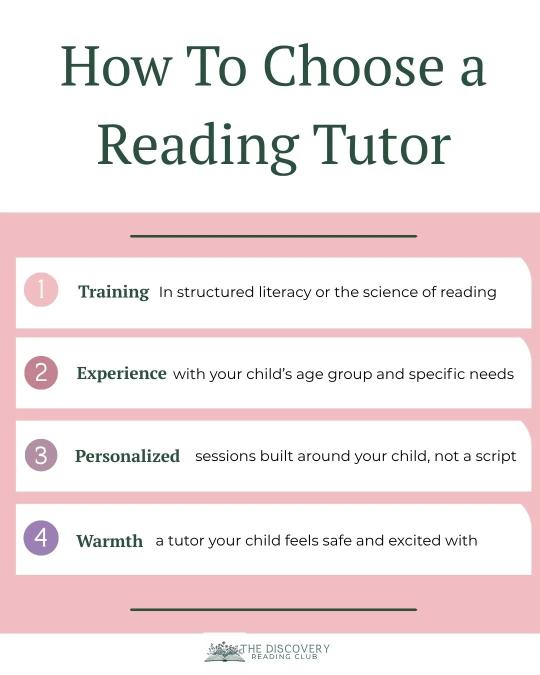 How to Choose a Reading Tutor: What Every Parent Should Know