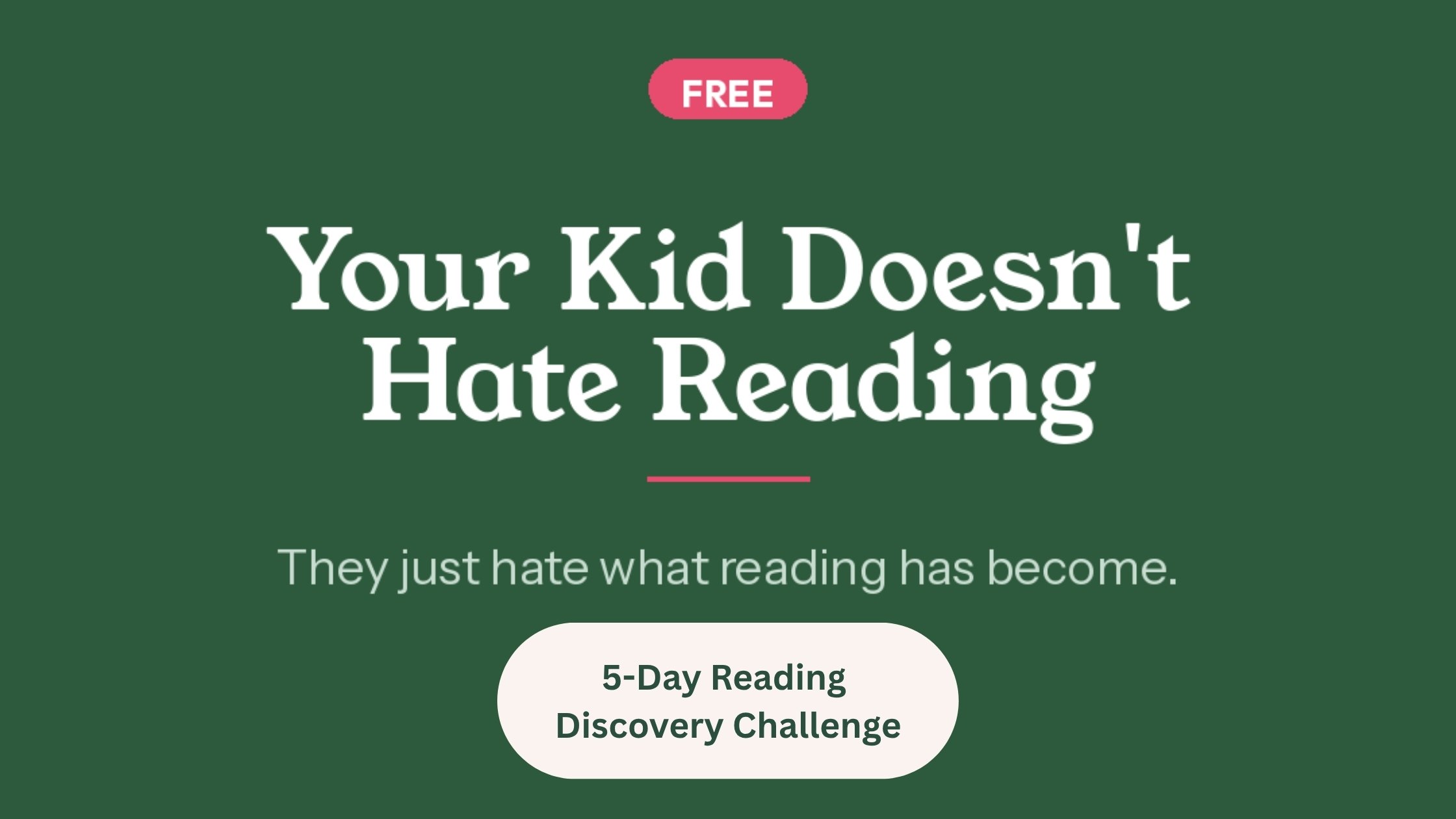 Why Your Kid Won't Read 