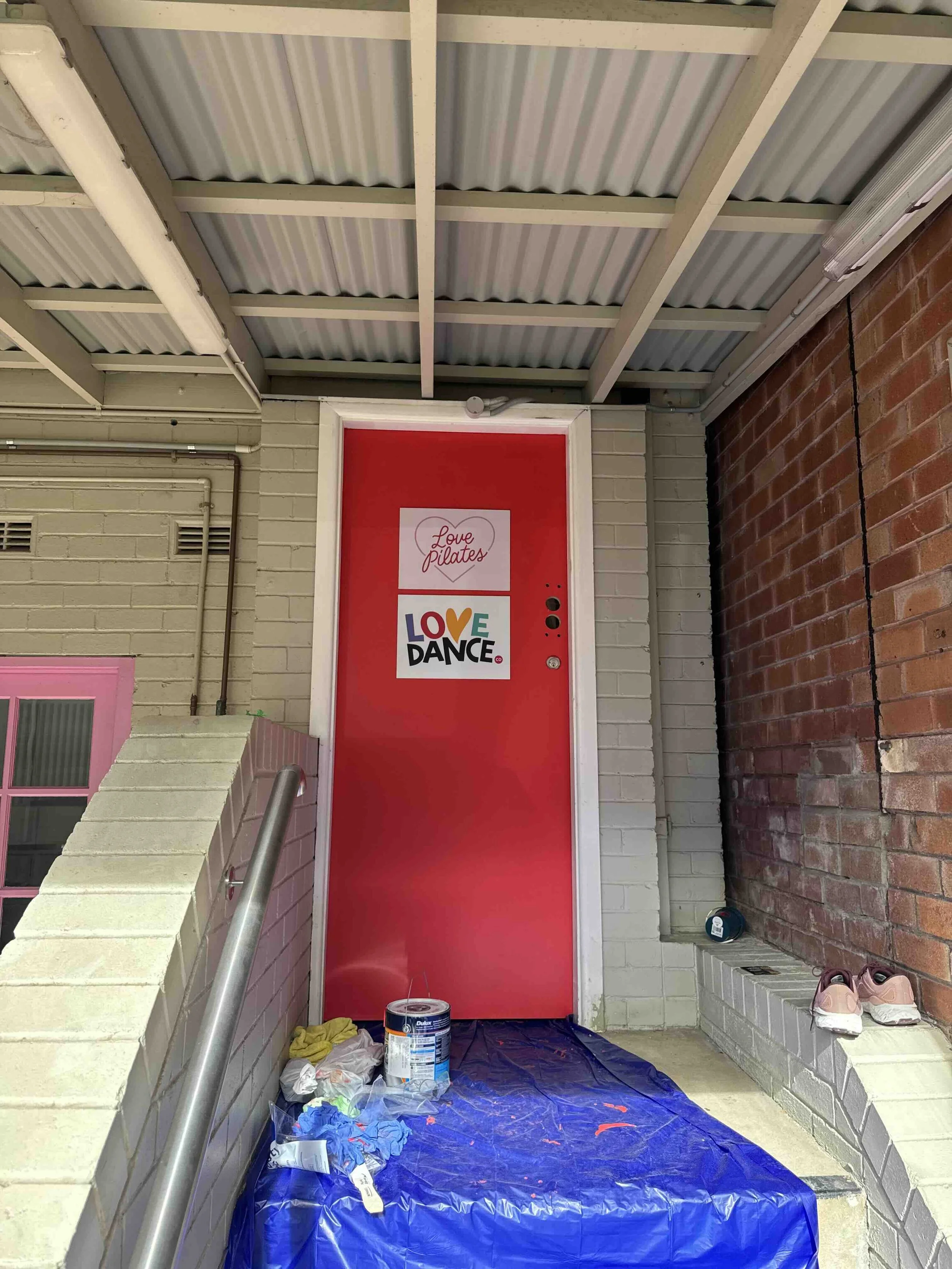 the red door to the studio.jpg
