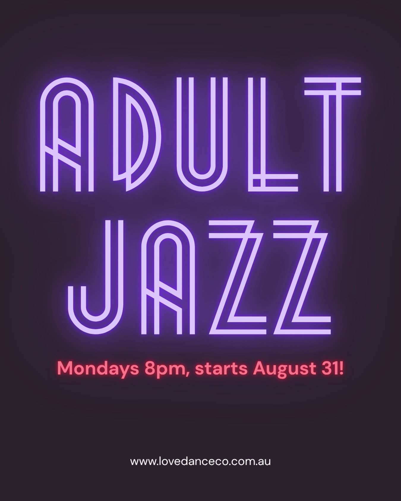 We&rsquo;ve had lots of requests for adult classes&hellip;.. and they are starting soon!

Adult jazz classes start at @lovedanceco Monday August 31! Beginners are welcome, no experience required! 

Bookings open next week - we will keep you posted wi