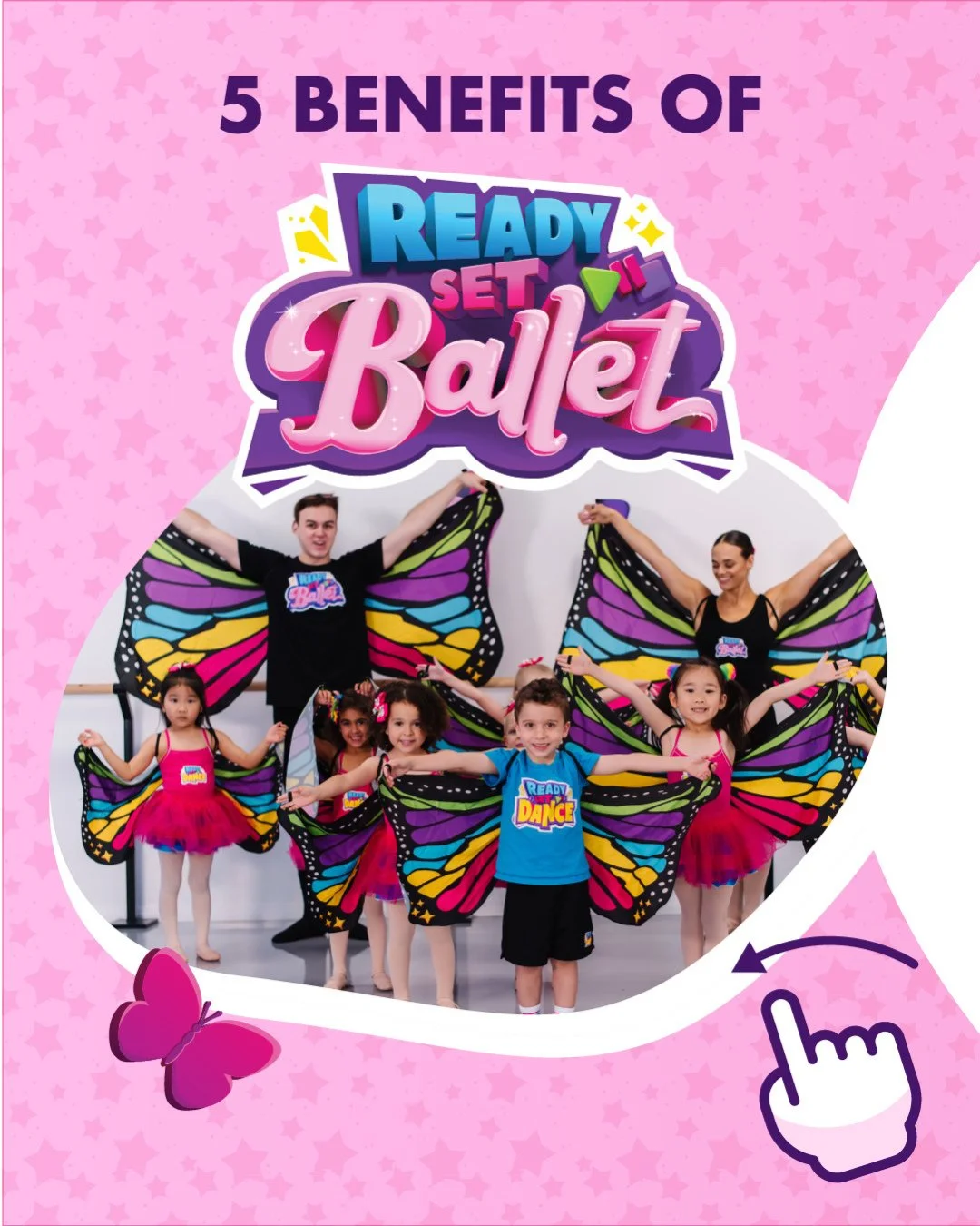 We're getting ready for term 4 Ready Set Ballet!⁠
⁠
Our term 4 Ready Set Ballet classes start on Friday October 16 at 9:30m and Saturday October 17 at the new time of 10am!⁠
⁠
We are super excited to have the lovely Miss Amelie join our teaching team