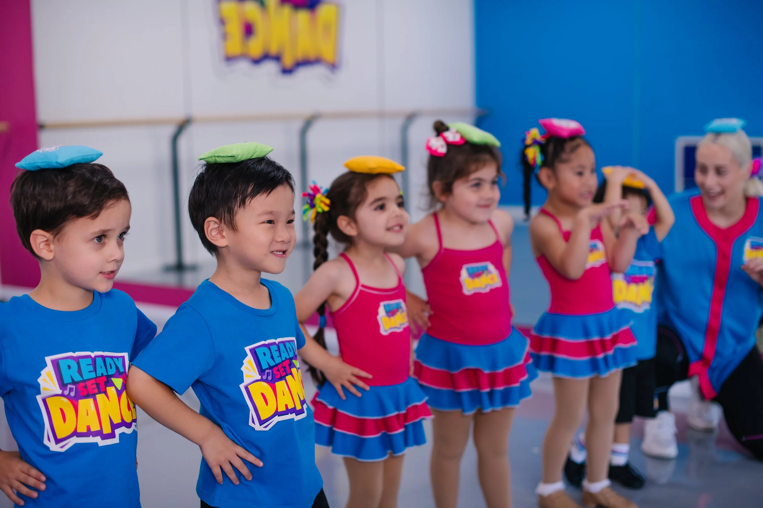 Boys and girls in a Ready Set Dance class