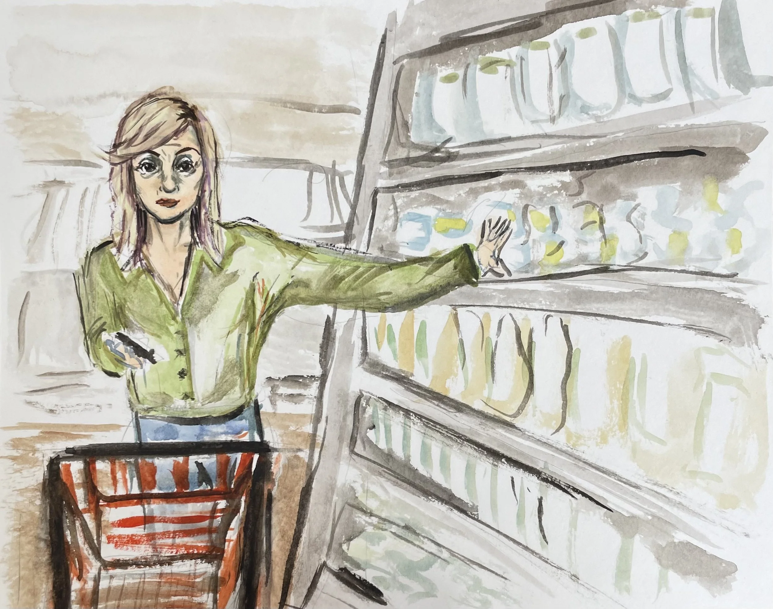 Judith Light in the dairy aisle
