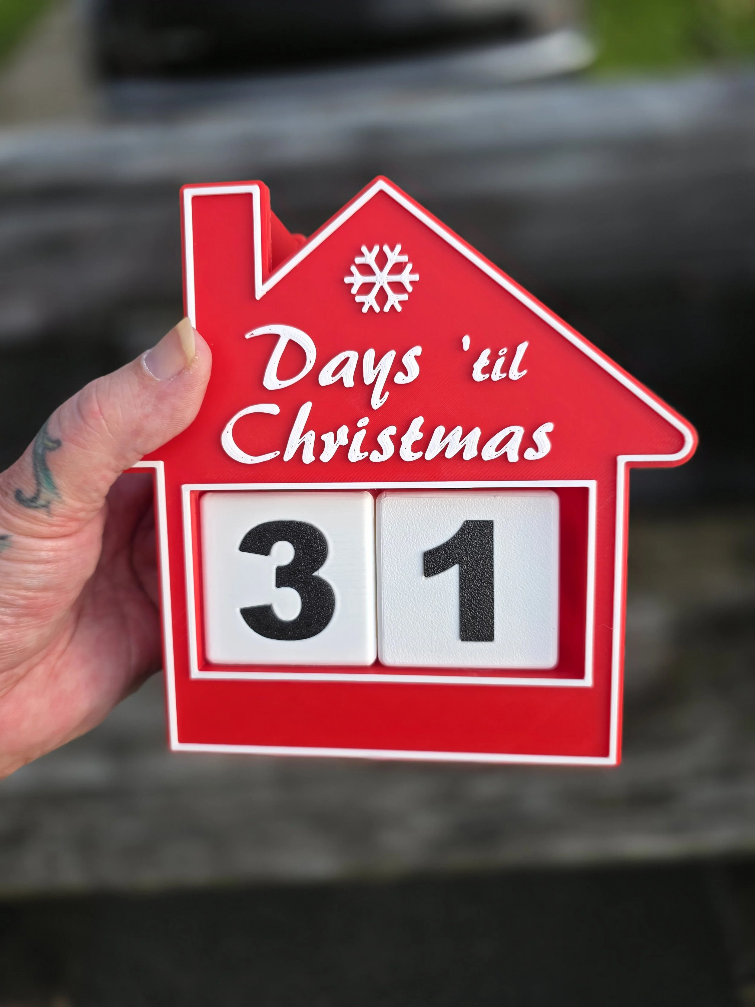 Christmas Countdown Calendar House