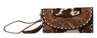 Sandstone Trail Hand-Tooled Wristlet Wallet