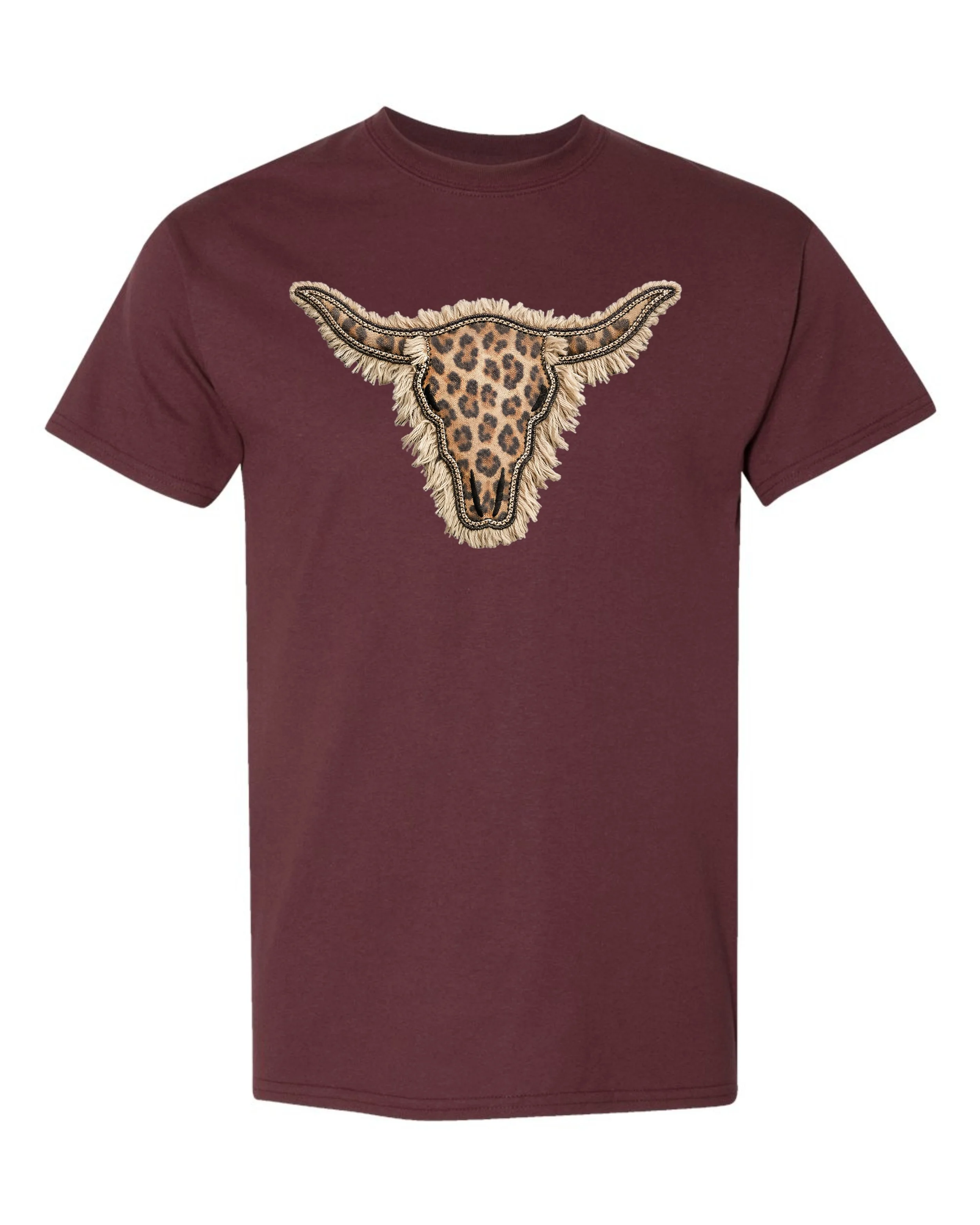 Leopard Cow Head Silhouette
