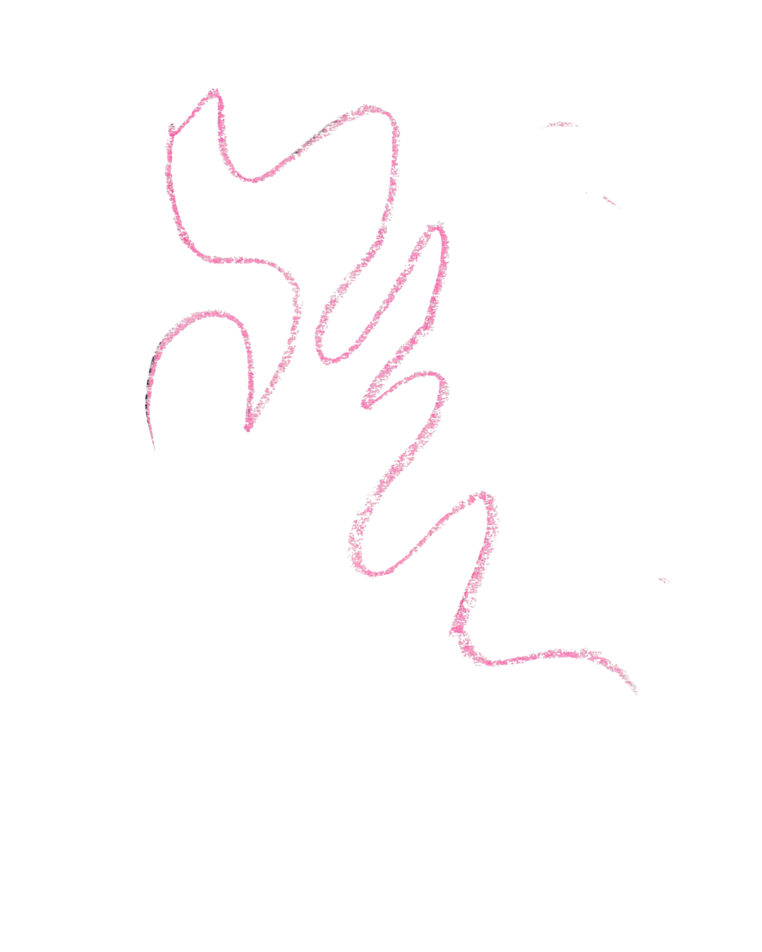Pink neon line drawing of a cat with one paw raised, on a black background.