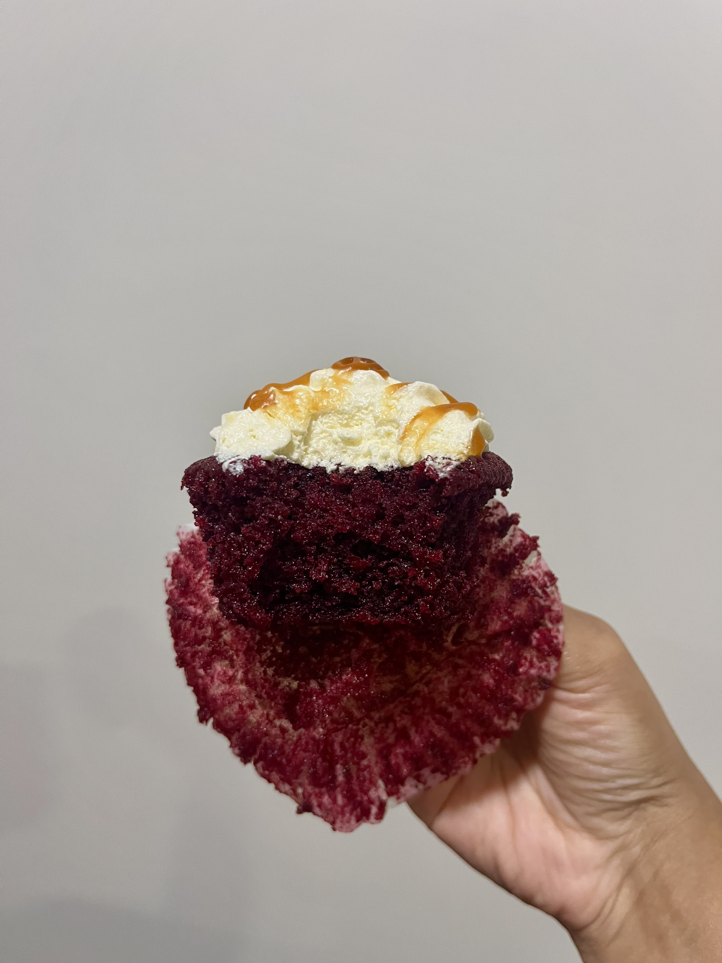 a gluten free red velvet cupcake i had made (celiac-safe) - hoping to share the recipe soon enough!