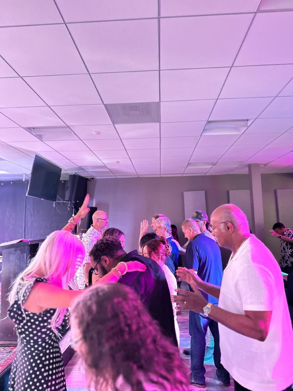 A welcoming environment at church.